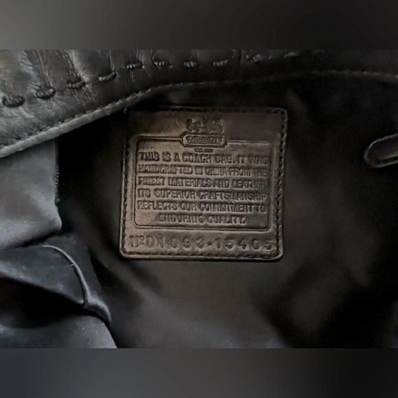 Coach Black Leather Handbag - Picture 2 of 5
